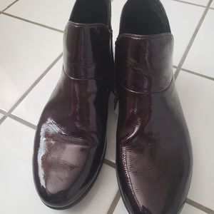 Fitflop dark cherry supermod leather ankle boot